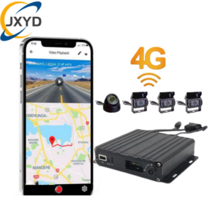 4G 4CH JX21 GPS Tracking Mobile DVR Mini Recorder Night Vision G-Sensor Loop Recording App Control MDVR for School Bus